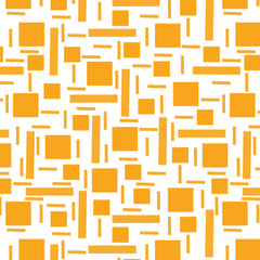 Wall mural Shapely#2 Orange Geometric Abstract – fototapet med unikt motiv som skapar en inspirerande fondvägg