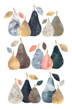 Wall mural Pears – fototapet med unikt motiv som skapar en inspirerande fondvägg