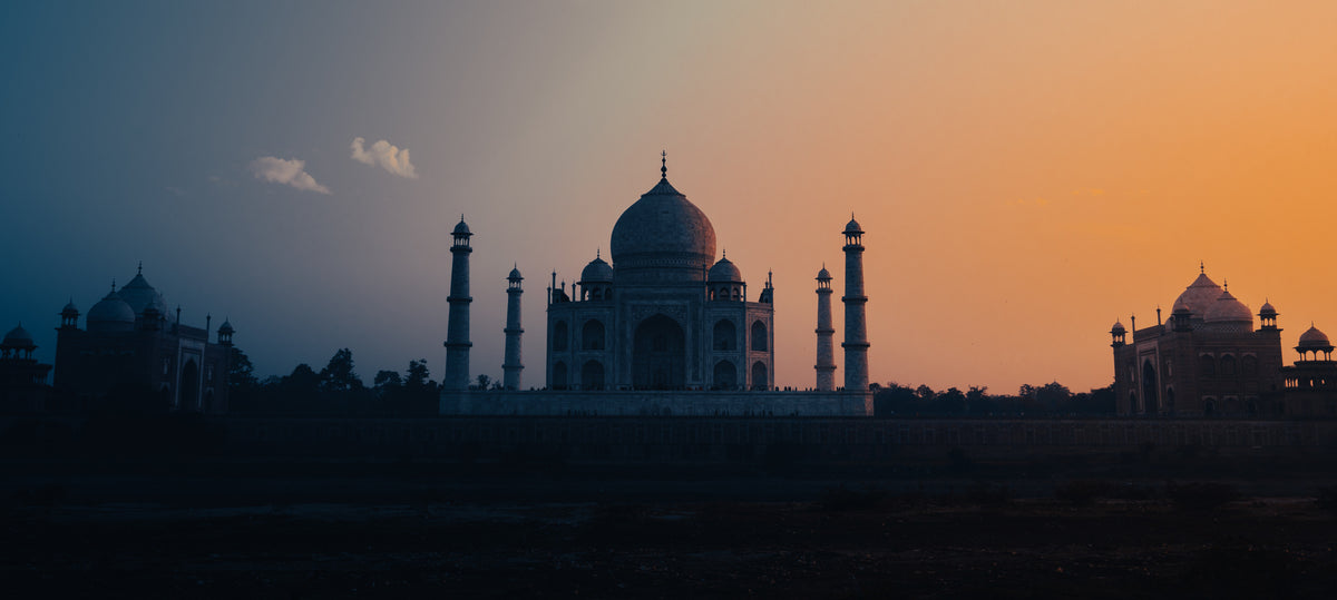 Solnedgang ved Taj