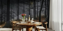 Misty Autumn Forest Light