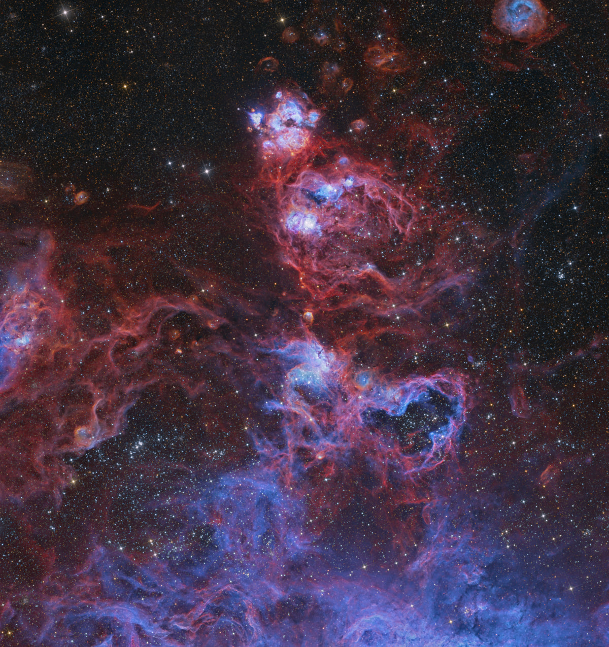 Nebulae in another galaxy