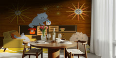Playful Mid-Century Pets