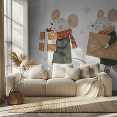Holiday Mice with Gifts