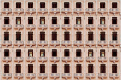 Wall mural Windows and balconies – fototapet med unikt motiv som skapar en inspirerande fondvägg