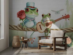 Frogs on a rope