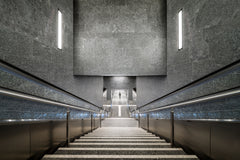 Wall mural way to work – fototapet med unikt motiv som skapar en inspirerande fondvägg