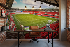 Kalmar FF Guldfågeln Arena - Fototapet fotbollsarena – fototapet med unikt motiv som skapar en inspirerande fondvägg
