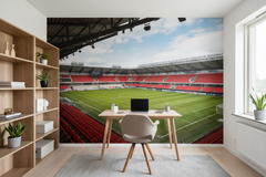Kalmar FF Guldfågeln Arena - Fototapet fotbollsarena – fototapet med unikt motiv som skapar en inspirerande fondvägg