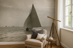 Wall mural KSSS Regatta Sandhamn – Klassisk seglarromantik för hemmet – fototapet med unikt motiv som skapar en inspireran...