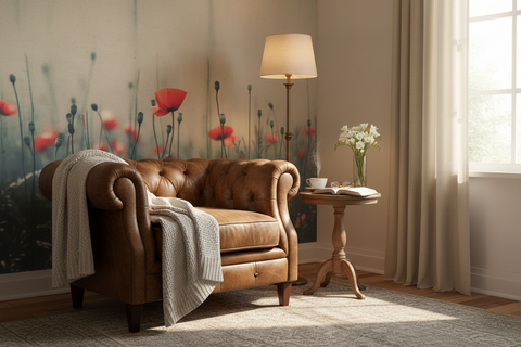 Nostalgic Nature No 23 – Fototapet med vilda vallmor