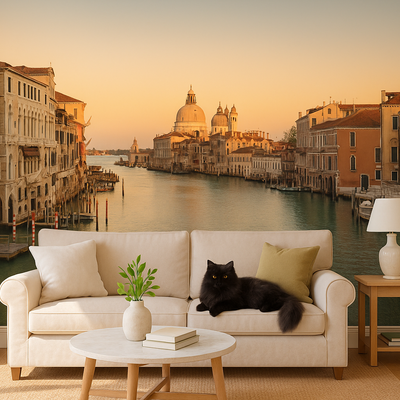 City Wall Mural – Fototapet Venezia med Canal Grande rumsbild 2