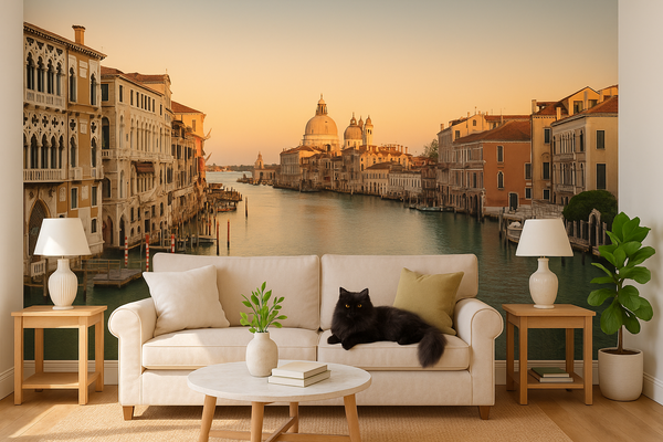 City Wall Mural – Fototapet Venedig med Canal Grande bild 2