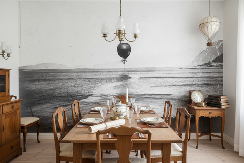 Andréexpedition - Örnen efter start - Historisk fototapet med polarexpedition