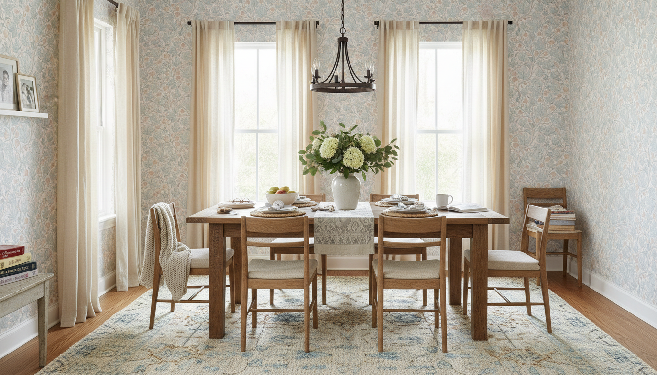 Fig Tree - Silver - Elegant tapet med fikonträd i silvertoner