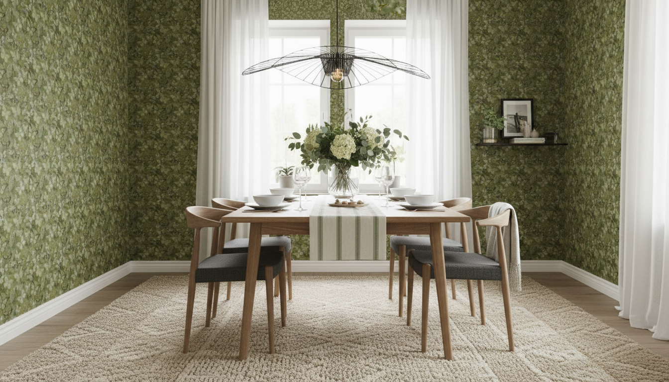 Mariposa - Kiwi – Tapet med handmålade fjärilar