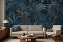 Djungel Jungle Birds Garden No4 – Exotisk fototapet med tropiska fåglar – fototapet med unikt motiv som skapar en inspirer...