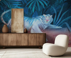 Blue Jungle White Tiger