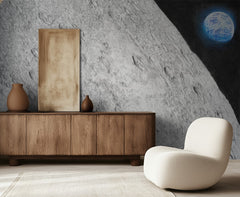 Lunar Surface Earth View