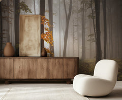 Misty Autumn Forest