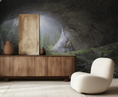 Misty Forest Cave Arch