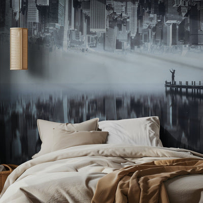 City of Mirror - New York skyline, et speilbilde rumsbild 2