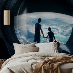 Father Daughter Space View