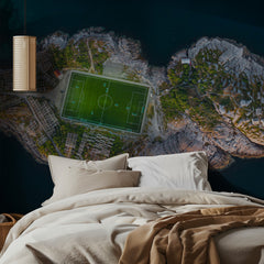 Sport Football field on the edge of the world - spektakulära fotboll – kvalitetsprodukt för ett vackrare och mer hållbart hem
