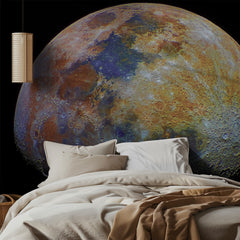 Colorful Lunar Surface