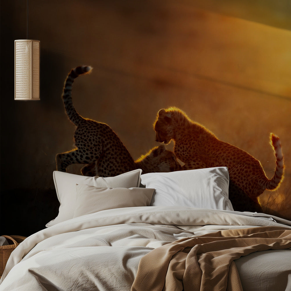 Playing at sunrise