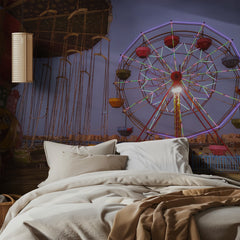 Colorful Fairground Night