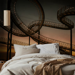 Spiral Path at Sunset