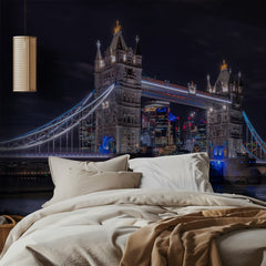 Illuminated Tower Bridge Night