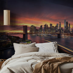 Vibrant NYC Sunset Skyline