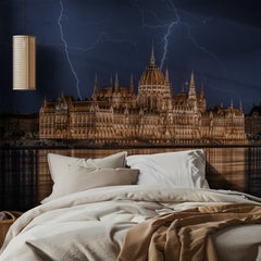 Budapest Parliament Lightning