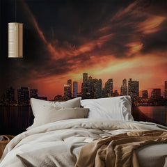 Vibrant Skyline Reflections