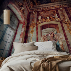 Regal Woman Opulent Palace