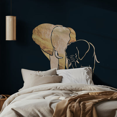 Black Gold Elephants 1 rumsbild 2