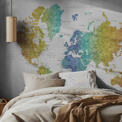 Vibrant World Map