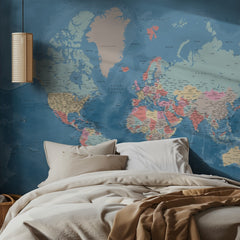 Colorful Political World Map