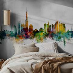 Colorful Dubai Skyline