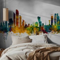 Colorful Abu Dhabi Skyline