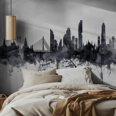 Bangkok Watercolor Skyline