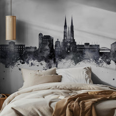 Uppsala Watercolor Skyline
