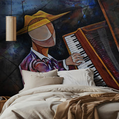 Cubist Piano Man