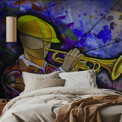 Vibrant Jazz Musician