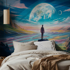 Lone Figure Alien Planet