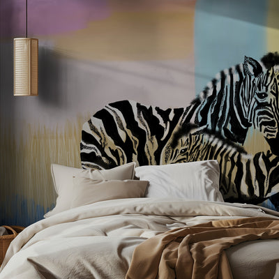 Mama Zebra and baby rumsbild 2