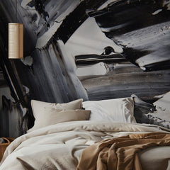 Textured Black White Paint