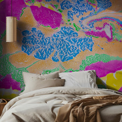 Vibrant Fluid Floral Abstract