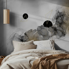 Modern Black Gold Abstract